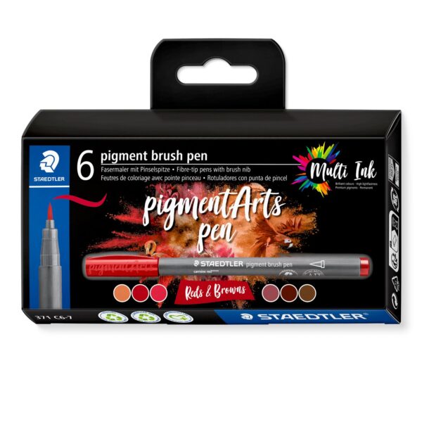 6 pigment brush pen 371