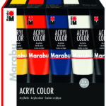 Marabu Acryl Color assortiment “Basic” 5 x 100 ml