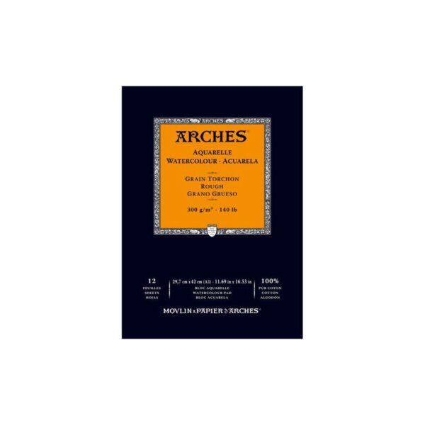 Bloc papier aquarelle Arches 300g/m²