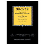 Bloc papier aquarelle Arches 185g/m²