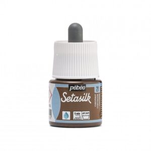 PEINTURE SUR SOIE BASE EAU - 45 ML - SETASILK - Chataigne