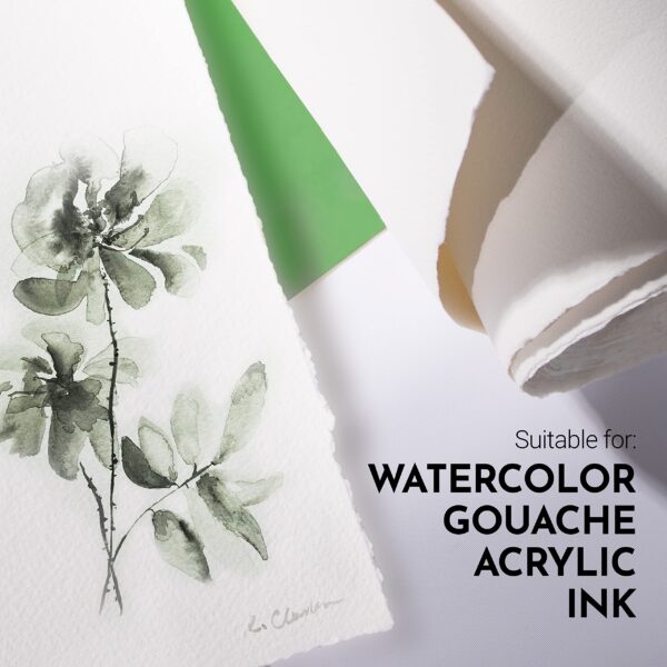 Arches Papier Aquarelle sur Rouleau, Bois, Blanc, Rolle - 113 x 914cm – Image 3