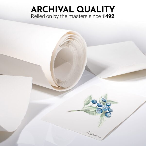 Arches Papier Aquarelle sur Rouleau, Bois, Blanc, Rolle - 113 x 914cm – Image 5