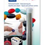 Blister de 1 tube 50 aiguilles à percer les perles Ø 0,8 et Ø1,7 mm