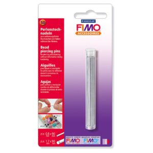 Blister de 1 tube 50 aiguilles à percer les perles Ø 0,8 et Ø1,7 mm