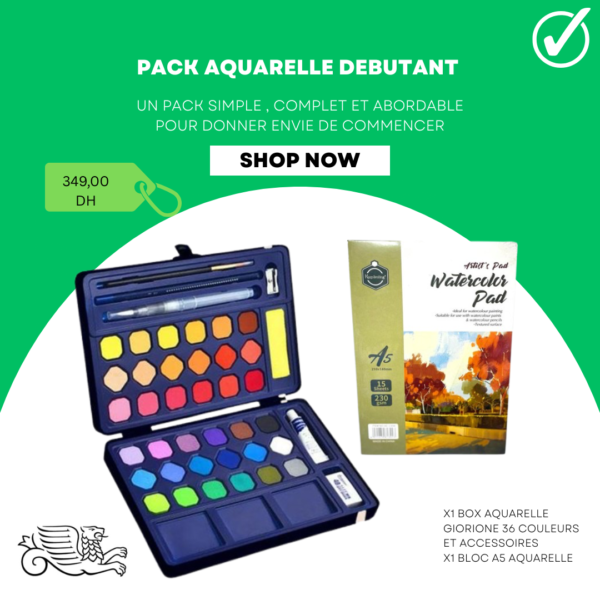 PACK AQUARELLE DEBUTANT