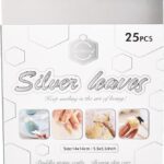 KEEP SMILING Silver Metallic Flakes Resin Flakes Gold Decorative Metallic Flakes for Painting, Crafts, Slime, Resin Jewelry Making, SJB-0003G, 50.0ml
