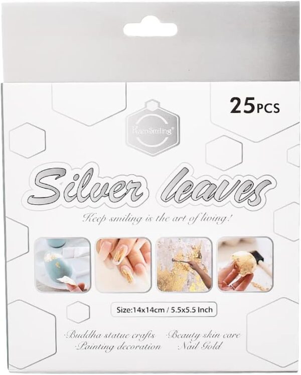 KEEP SMILING Silver Metallic Flakes Resin Flakes Gold Decorative Metallic Flakes for Painting, Crafts, Slime, Resin Jewelry Making, SJB-0003G, 50.0ml