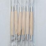 YYaaloa 6pcs Set Wood Crafts Clay Modeling Tool Pottery Carving Tools for Shaping and Sculpting for Ceramics Clay Pottery (Wood -6pcs)