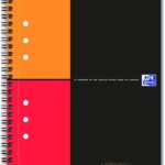 Oxford International Notebook A5+ Small Squares 5 mm 160 Pages Full Bound Grey Card Cover Pack of