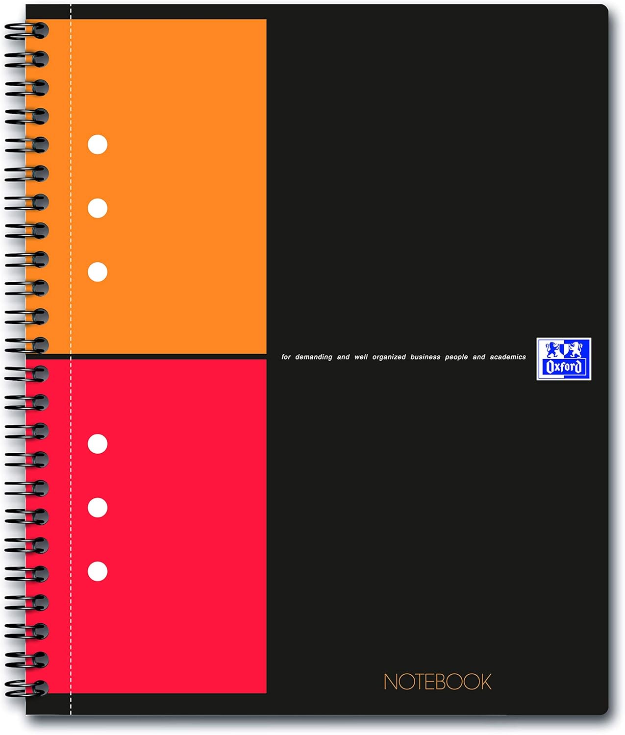 Oxford International Notebook A5+ Small Squares 5 mm 160 Pages Full Bound Grey Card Cover Pack of