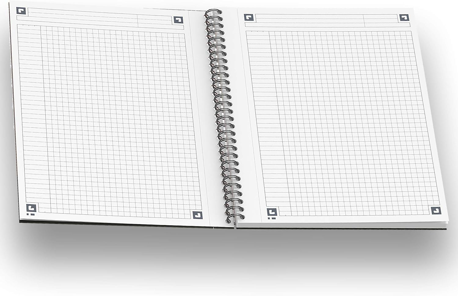 Oxford International Notebook A5+ Small Squares 5 mm 160 Pages Full Bound Grey Card Cover Pack of – Image 3