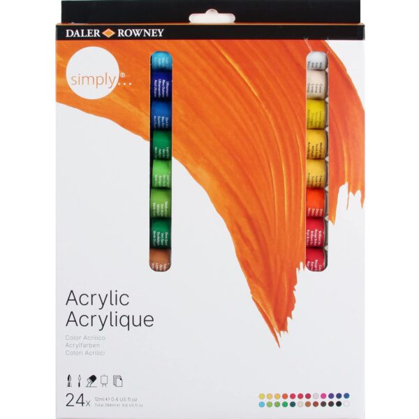 Boîte acrylique Daler Rowney 24tubes