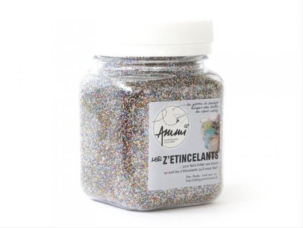 Pot salière paillettes Multicouleurs 115g