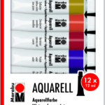 Marabu Kit débutant Aquarelle 12 X 12 ML