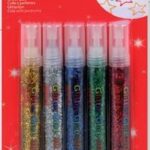 Apli glitter glue métallisé couleurs assorties 5 pièces | bol