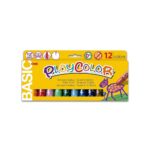 Playcolor Sticks de Peinture Gouache Solide 10g Basic One - 12 couleurs assorties - 10731