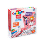Coloring Puzzle + 12 Felt Tip Pens Magical Princess