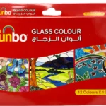 Funbo Glass cololur Paint Set 12 colours x 15ml bottles