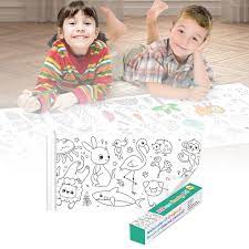 Children's Drawing Roll - Coloring Paper Roll for Kids, Drawing Paper Roll DIY Painting Drawing Color Filling – Image 2