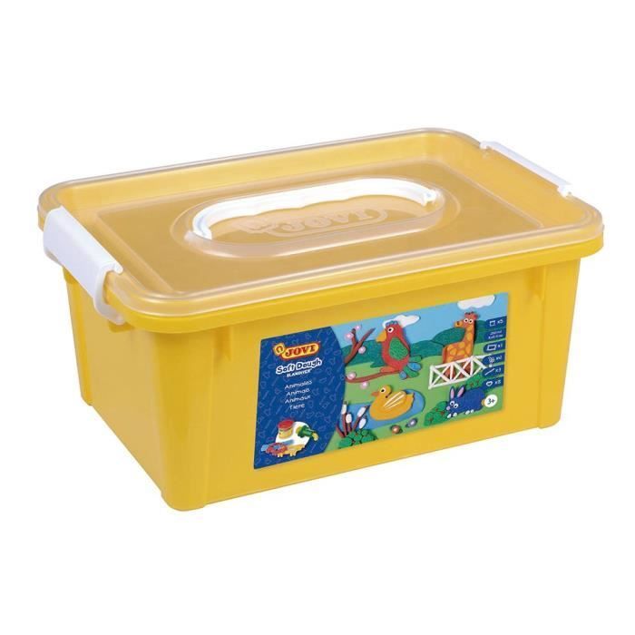 Pâte à modeler - Jovi - Blandiver - 5 pots de 50 gr - 12 moules animaliers - À partir de 3 ans