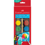Faber-castell watercolour paint box, 12 colours, large
