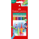 faber-castell 12 triangular colour pencils