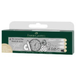 Pitt Artist Pen set Black & White - Faber-Castell - 4 pcs.