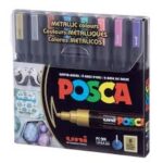 Paquet de Posca 5M Couleurs métalliques