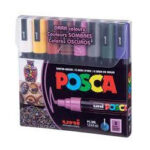 Paquet de Posca 5M Couleurs sombres