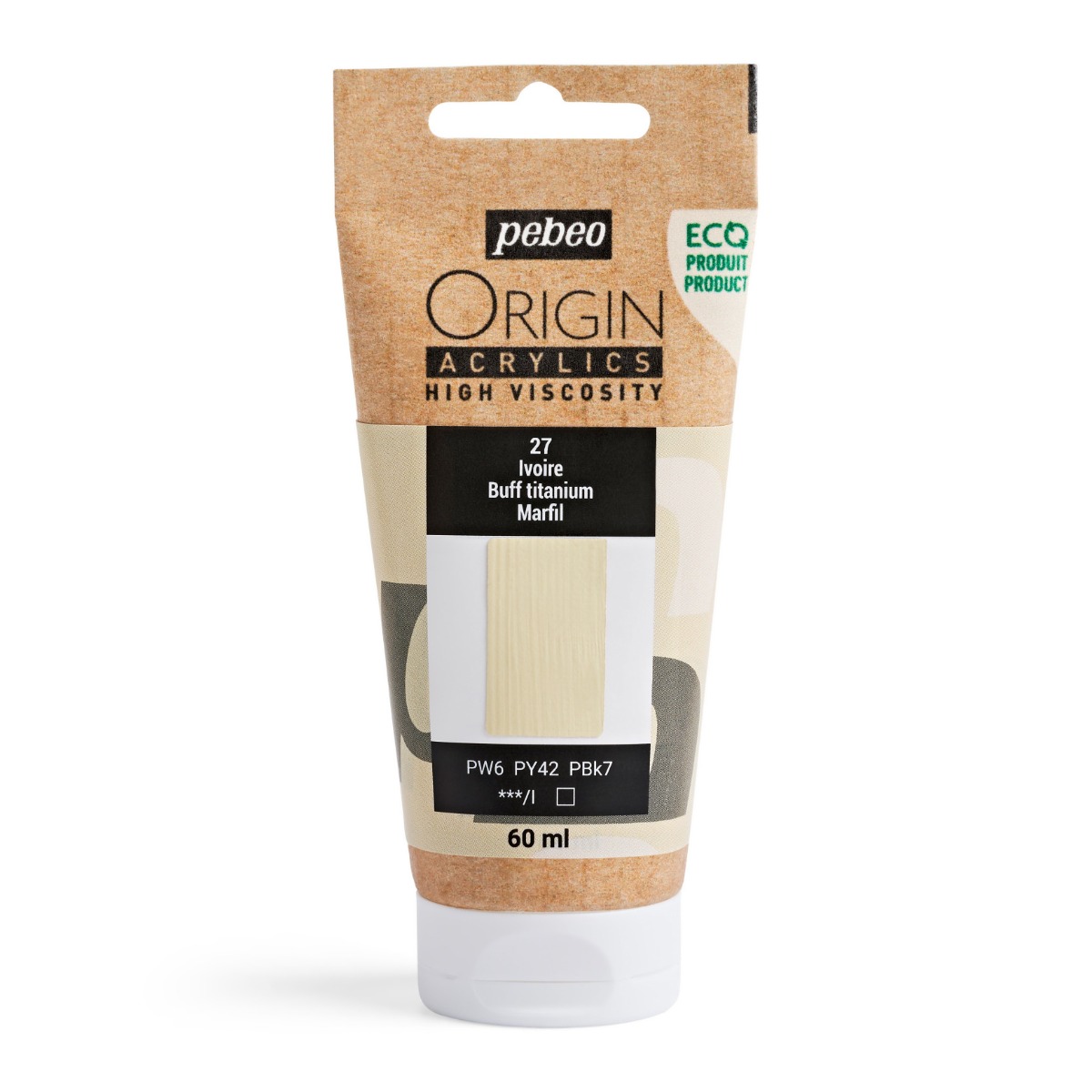 ORIGIN ACRYLICS 60 ML BUFF TITANIUM