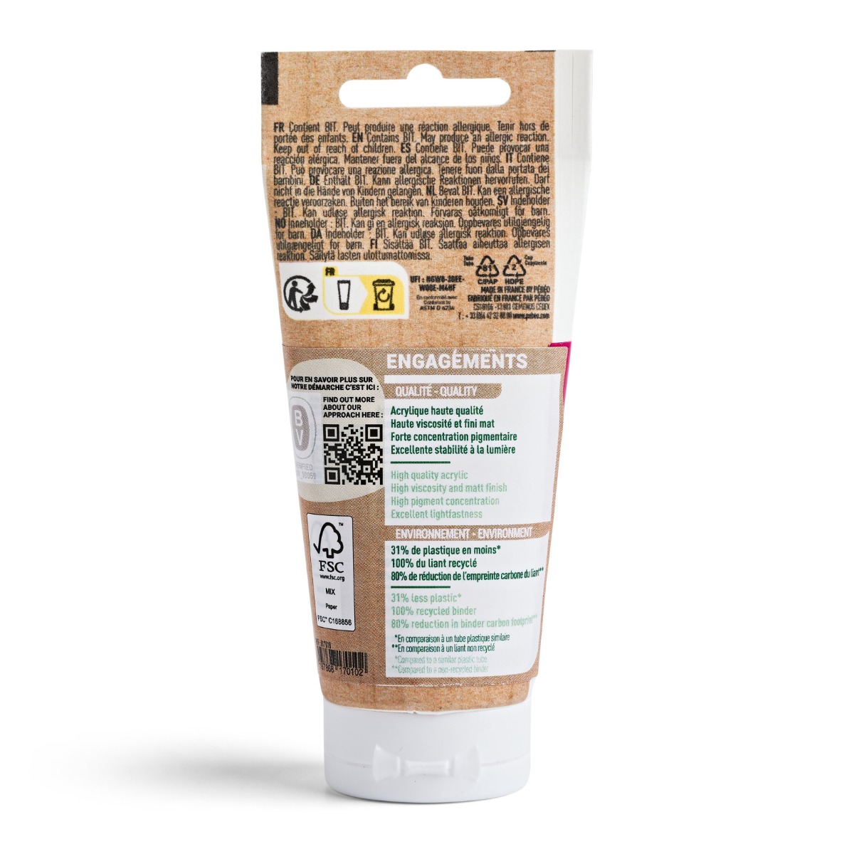 ORIGIN ACRYLICS 60 ML QUINACRIDONE MAGENTA – Image 3
