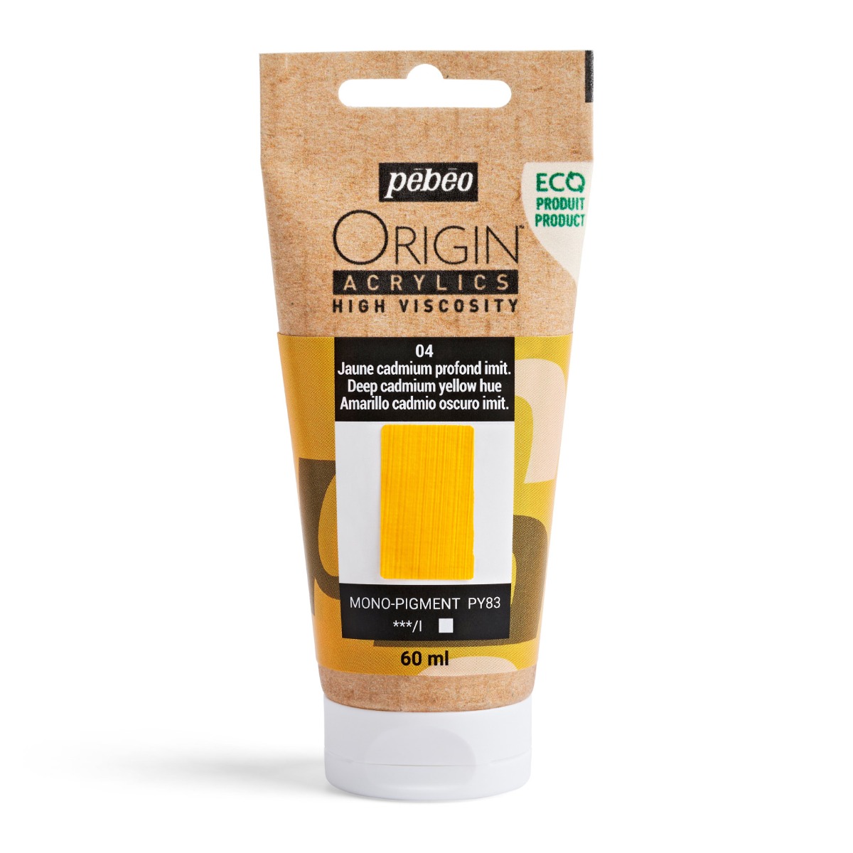 ORIGIN ACRYLICS 60 ML DEEP CADMIUM YELLOW HUE